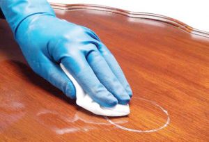 Stain removing process